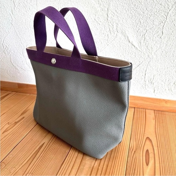 Herve Chapelier Tote Bag in Purple and Gray - Picture 4 of 15